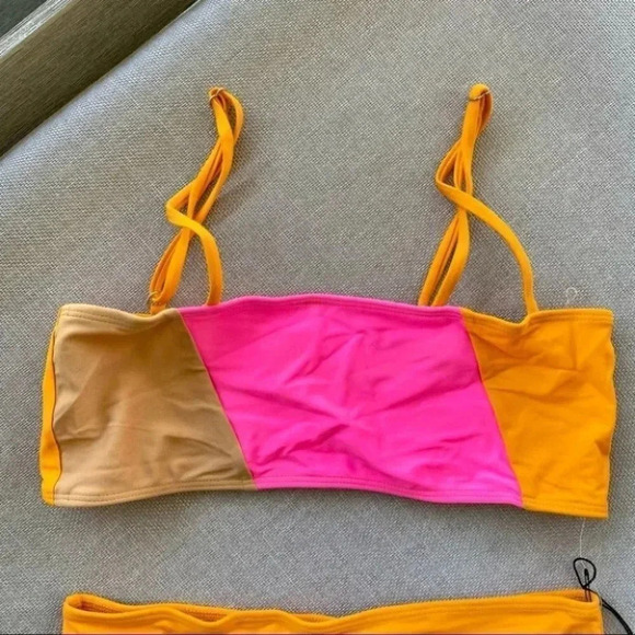 NWT Free People x ElleJay Retro High Rise Two Piece Swim Bikini Small - Picture 6 of 11